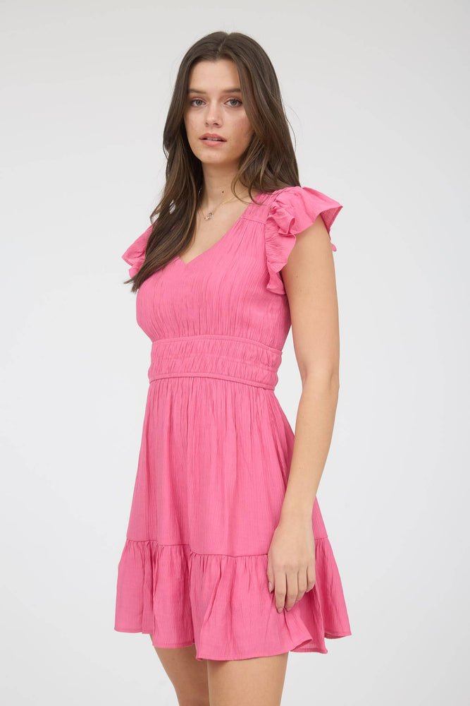 Carefree Ruffle Mini Dress