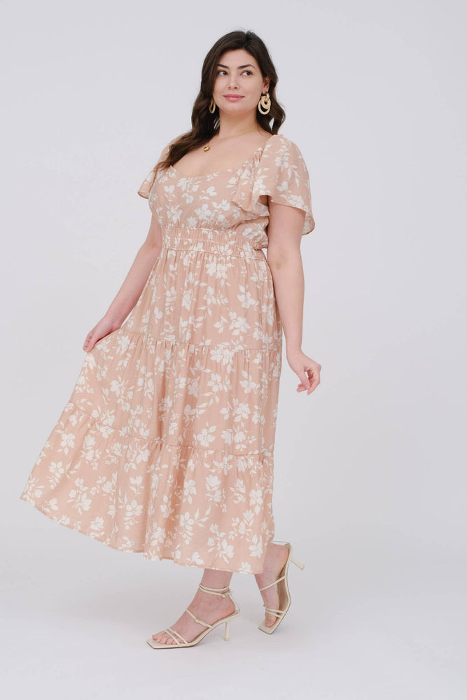 Plus Gather Love Midi Dress