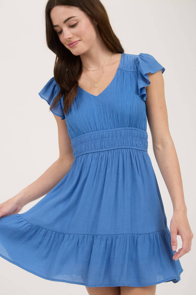 Carefree Ruffle Mini Dress