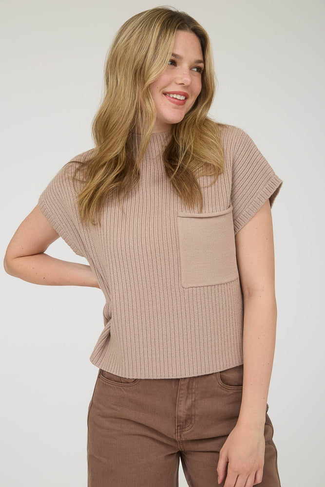 Central Park Knitted Pocket Top