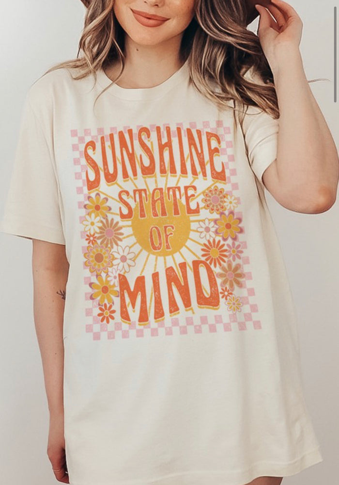 Sunshine State Of Mind Retro Oversized T Shirt